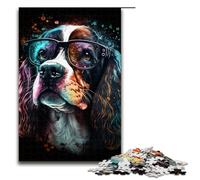 for Adults Jigsaw Art Colourful Dogs 1000 Piece Wooden Jigsaw for Adults& Kids Age 14 Years Up 1000 PCS(75x50cm)