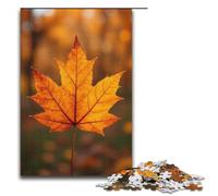 for Adults Jigsaw Autumn Leaves Falling 1000 Piece Wooden Jigsaw for Adults& Kids Age 12 Years Up 1000 PCS(38x26cm)