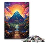 for Adults Jigsaw Bridge to The Pyramids 1000 Piece Wooden Jigsaw for Adults& Kids Age 12 Years Up 1000 PCS(75x50cm)