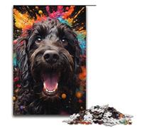 for Adults Jigsaw Cockapoo 1000 Piece Wooden Jigsaw for Adults& Kids Age 12 Years Up 1000 PCS(38x26cm)