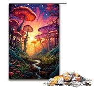 for Adults Jigsaw Colorful Psychedelic Forest 1000 Piece Wooden Jigsaw for Adults& Kids Age 12 Years Up 1000 PCS(75x50cm)