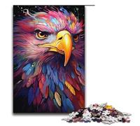 for Adults Jigsaw Exotic Colorful Eagle 1000 Piece Wooden Jigsaw for Adults& Kids Age 12 Years Up 1000 PCS(38x26cm)