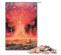 for Adults Jigsaw Psychedelic Nuclear Wasteland 1000 Piece Wooden Jigsaw for Adults& Kids Age 12 Years Up 1000 PCS(75x50cm)