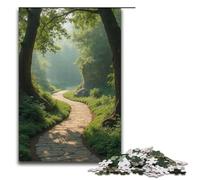 for Adults Jigsaw Winding Path Leads to Secluded Place 1000 Piece Wooden Jigsaw for Adults& Kids Age 12 Years Up 1000 PCS(38x26cm)