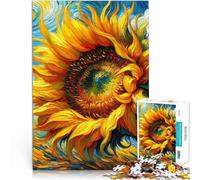 for Adults Puzzles 1000 Piece Jigsaws “beautiful sunflower” Made of cardboard,Suitable for people aged 14 and above Hand Speed Race Educational game for birthday and Christmas。size:26x38cm