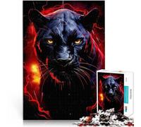 for Adults Puzzles 1000 Piece Jigsaws Black Panther Made of wood for and from 14 years and over for educational game challenge toy Gift for birthdays。size：50x75cm/19.68x29.52inch