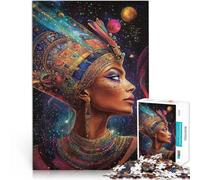for Adults Puzzles 1000 Piece Jigsaws Exquisite Egyptian Queen Made of wood for and from 14 years and over Play toys because it is ideal as a gift for the whole family。size：50x75cm