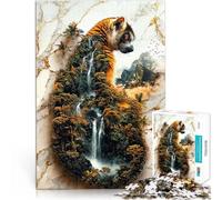 for Adults Puzzles 1000 Piece Jigsaws Lemur's Hidden Eden Made of wood for and from 14 years and over Play Toys As a gift for the whole family and friends。size:50x75cm