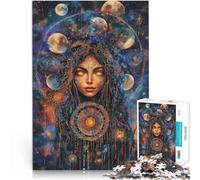 for Adults Puzzles 1000 Piece Jigsaws Magic Witch Made of wood，for ages 14 and over Toy Wall Decor Offered as gifts for the whole family。size：50x75cm/14.96x20.47inch