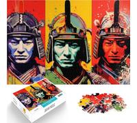 for Adults Puzzles 1000 Piece Jigsaws Samurai - Popart Samurai Made of cardboard for and from 14 years and over Assembling the model Gift Toys 。size:26x38cm/10.24x14.96inch