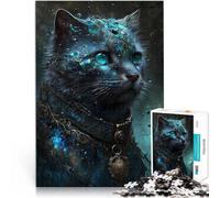 for Adults Puzzles 1000 Piece Jigsaws Scottish Fold Cat Made of wood for and from 14 years and over Challenging Game Games Toys Gift。size:50x75cm/19.68x29.52inch