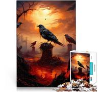for Adults Puzzles 2000 Piece Jigsaws crow Made of cardboard for and from 14 years and over Play toys because it is ideal as a gift for the whole family。size：70x100cm/27.5x39.3inch