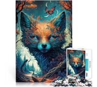 for Adults Puzzles 2000 Piece Jigsaws Fox Magical Made of cardboard for and from 14 years and over wall decoration Christmas Birthday Gift。size:70x100cm/27.5x39.3inch