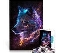 for Adults Puzzles 2000 Piece Jigsaws Siberian Husky Fox Stars Made of cardboard,Suitable for ages 14 and up Family Games Christmas game Presents for Women。size:70x100cm/27.5x39.3inch