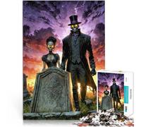 for Adults1000 Piece Puzzles Devil Couple Made of wood Suitable for ages 14 and up Play Toys As a gift for the whole family and friends。size：50x75cm/19.68x29.52inch