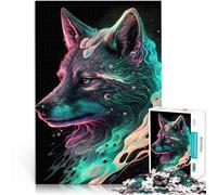 for Adults1000 Piece Puzzles Precious Wolf Made of cardboard Suitable for ages 14 and up Educational Game Challenge Toy Great gift for gaming。size:38x52cm/14.96x20.47inch
