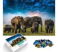 for Adults2000 Piece Puzzles Wildlife Africa Elephant Made of cardboard Suitable for ages 14 and up Home decoration Great gifts and toys 。size:70x100cm/27.5x39.3inch