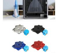 For Aero Heat Sink Cooling Block for V6 Extruder with Short Range Feeding System for 1 75mm Filament Lightweight Aluminum Alloy Thermal Management (Silver)