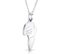 For Africa Stainless Steel Map Pendant Necklace Earrings And Ring Set Fashionable Versatile Suitable For Men Women Brides Grooms Suitable For Wedding Parties Various Festivals (silver)