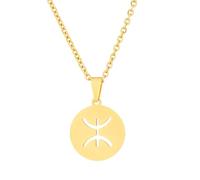 For African For Berbers Stainless Steel Map Pendant Necklaces Jewelry Gold Color Items Women Man Party Gifts Jewelry (Model 3)