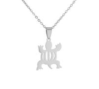 For African Symbol Stainless Steel Map Pendant Necklaces Map Jewelry Gold Color Items for Bridal Women Man Party Gifts Earrings Sets Round Ball Jewelry (Model 10)