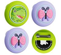 for Air Tags-4 Pack Apple Kids Cartoon Case, Kids Hidden Holder for Airtag, GPS Tracker Case with Safety Pin Anti Lost, for Children, Elderly, Luggage, Clothing