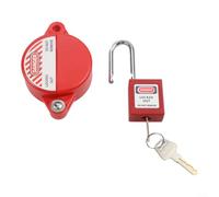 For air Water Gas Propane Valve Lock-off Clamp with 2 Keys for Permanent Closure on 1-2.5 Inch Valve Stems