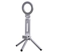 For Airplane Phone Holder Foldable Tripod Magnetic Phone Holder (Silver)