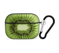 for AirPod Pro 2 Case with Keychain, Shockproof Kiwi Slice Case Cover Compatible with AirPod Pro 2nd/1st Generation, Support Wireless Charging, Front LED Visible-Black