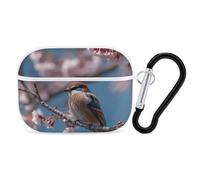 for Airpod Pro 2nd / 1st Generation A Little Bird Case Cover Shockproof Protective Case with Keychain Ring Anti-Scratch Hard Pc Full Drop Headphone Cases for Men Women White