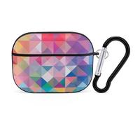for Airpod Pro Case Cover with Secure Lock Clip Hard A Range of Bright Colors Protective Cover Compatible with Airpod Pro 2nd/1st Generation Case for Women Men Front LED Visible Black