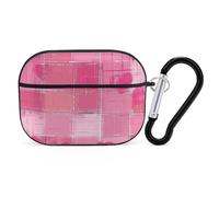 for Airpod Pro Case Cover with Secure Lock Clip Hard Fun Peach Style Protective Cover Compatible with Airpod Pro 2nd/1st Generation Case for Women Men Front LED Visible Black