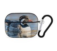 for Airpod Pro Case with Keychain Accessories Hard Shell Protective Cover Loon Nature Birds Headphone Cases Compatible with Airpod Case 2nd/1st Generation, Front LED Visible