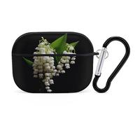 for Airpod Pro Case with Keychain Accessories Hard Shell Protective Cover Some Lilies of The Valley Headphone Cases Compatible with Airpod Case 2nd/1st Generation, Front LED Visible