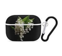 for Airpod Pro Case with Keychain Accessories Hard Shell Protective Cover Some Lilies of The Valley Headphone Cases Compatible with Airpod Case 2nd/1st Generation, Front LED Visible