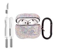 for AirPods 4 Case Cover 2024 with Cleaner Kit,Bling Diamond Protective Case for Apple AirPod 4th Generation Case for Women Men (AB for 4th)