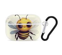 for AirPods Pro 2 Case Supports Wireless Charging Cute Bee AirPods Pro Case Cover with Durable Carabiner for Men/Women