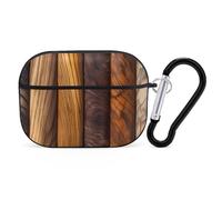 for AirPods Pro 2 Case Supports Wireless Charging Different Wood Grains AirPods Pro Case Cover with Durable Carabiner for Men/Women