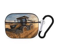 for AirPods Pro 2 Case Supports Wireless Charging Farm Tractor Harvest AirPods Pro Case Cover with Durable Carabiner for Men/Women
