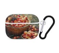 for AirPods Pro 2 Case Supports Wireless Charging Fruit Harvest AirPods Pro Case Cover with Durable Carabiner for Men/Women