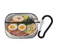 for AirPods Pro 2 Case Supports Wireless Charging Japanese Ramen AirPods Pro Case Cover with Durable Carabiner for Men/Women