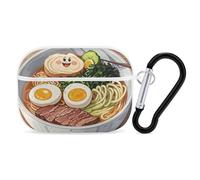 for AirPods Pro 2 Case Supports Wireless Charging Japanese Ramen AirPods Pro Case Cover with Durable Carabiner for Men/Women