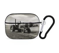for AirPods Pro 2 Case Supports Wireless Charging Tractor Agriculture Tranquil AirPods Pro Case Cover with Durable Carabiner for Men/Women