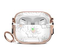 for Airpods Pro 2 Case with Lock,TPU Soft Cases for Airpods Pro Case 2nd/1st Gen,Shockproof for Airpod Pro 2nd Generation Cases Cute Pattern Women Girl with Keychain,Morning Glory