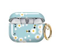 for AirPods Pro 3 Case (2025), Cute Cover Compatible with AirPod Pro 3rd Generation Shell with Rose Gold Keychain Earbuds Case for Women（Cute bee）