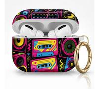 for AirPods Pro 3 Case (2025), Cute Cover Compatible with AirPod Pro 3rd Generation Shell with Rose Gold Keychain Earbuds Case for Women(Retro Cassette)