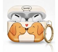 for AirPods Pro 3 Case (2025), Cute Cover Compatible with AirPod Pro 3rd Generation Shell with Rose Gold Keychain Earbuds Case for Women(Puppy Boop)