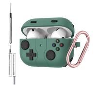 for AirPods Pro 3 Case Cover,Cute Cartoon 3D Funny Game Player Design Protective Silicone Skin Cover for AirPods Pro 3,with Keychain & Lanyard & Cleaner Kit,Green