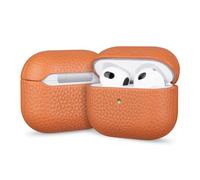 for AirPods Pro 3 Generation Case, Genuine Pebble Leather, Handmade Series,Cover Shockproof Shell Dust/Dirt Proof Case