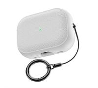 for AirPods Pro 3 Protective Case - TPU Lychee Texture Bluetooth Earphone Shell, Charge Without Removing (White)